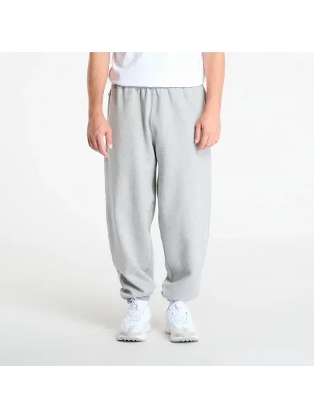 Spodnie Nike Solo Swoosh Cuffed Fleece Pants Dk Grey Heather/ Lt Smoke Grey/ White L białe