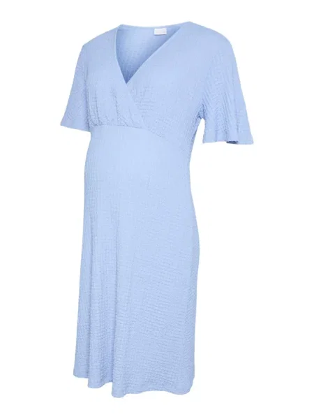 MAMALICIOUS Obleka MLNOVA TESS golobje modra