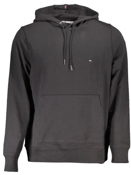 Суичър с качулка Tommy Hilfiger черно