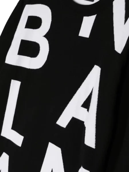 Sweter dziecięcy Balmain czarny