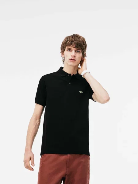 Polo majica Lacoste črna