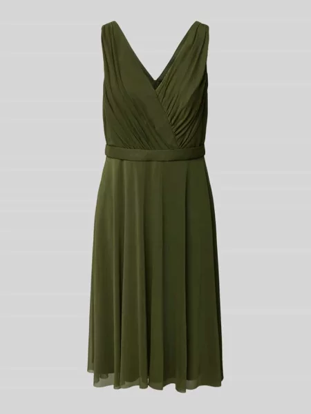 Sukienka koktajlowa z dekoltem w serek Troyden Collection