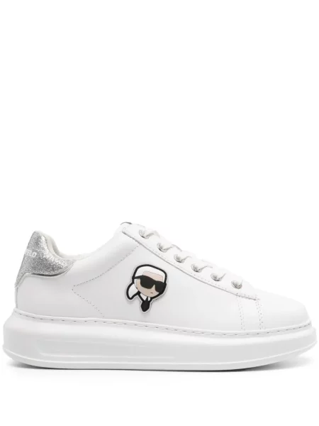 Sneakerși Karl Lagerfeld din piele alb