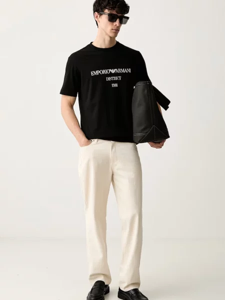 Emporio Armani tričko pánske čierna