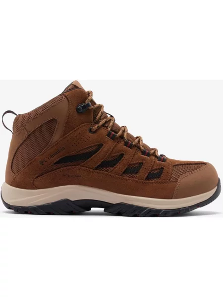 Buty trekkingowe Columbia Crestwood Mid waterproof brązowy beżowy 40 czarny