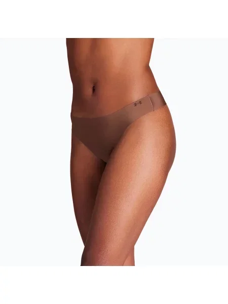 Stringi Under Armour Pure Stretch Ns Thong 3 pary hue beżowe