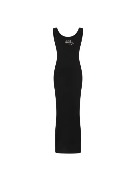 Maksi sukienka maxi Philipp Plein garniturowa czarna