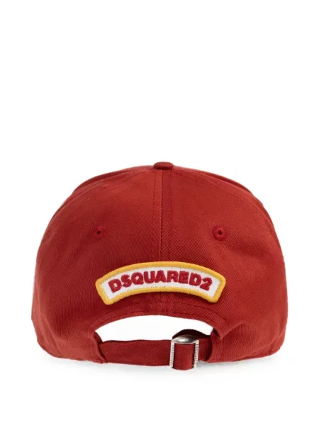 Șapcă Dsquared2 zdrențuiți roșu