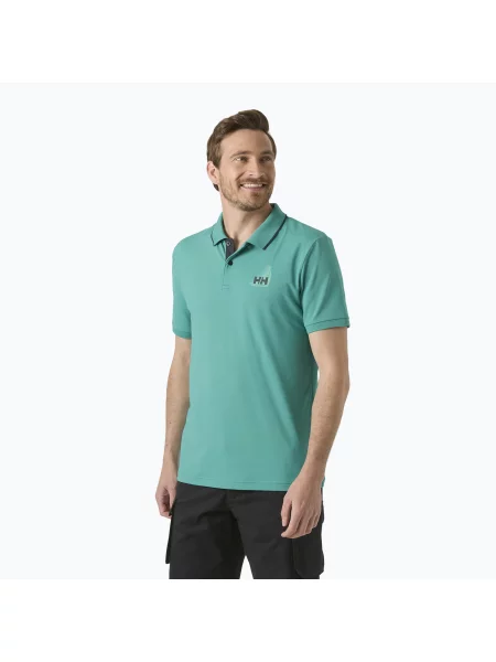 Férfi pólóing Helly Hansen Hp Figari Polo dark mint. Méret: S kék
