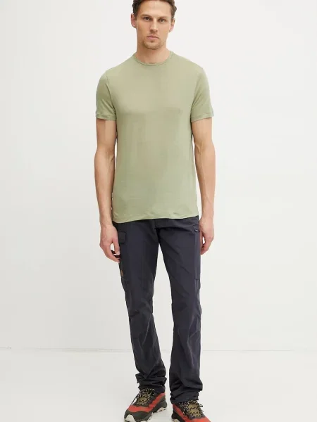 Футболка Icebreaker из шерсти мериноса зеленая