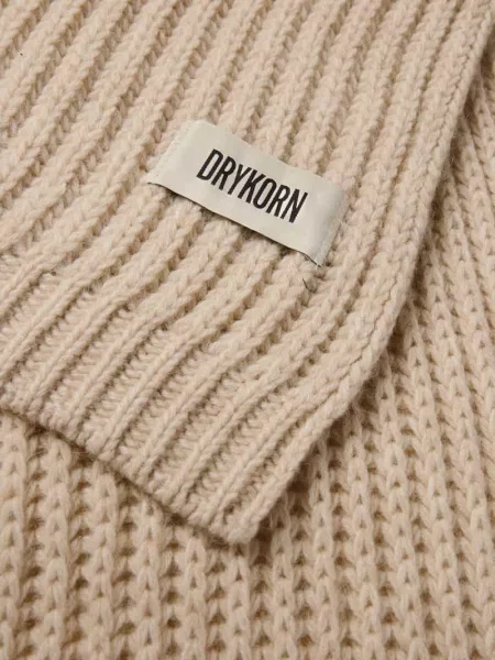 Szal z detalem z logo model ‘CRONICA’ Drykorn beżowa