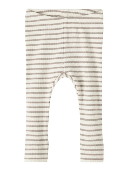 NAME IT Leggings NBNBani ecru / închis bej