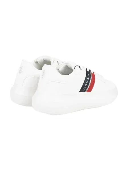 Sneakersy U.s Polo Assn. skórzane białe