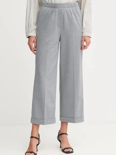 United Colors of Benetton pantaloni fason tigareta high waist gri