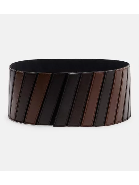 Curea Alaïa din piele maro