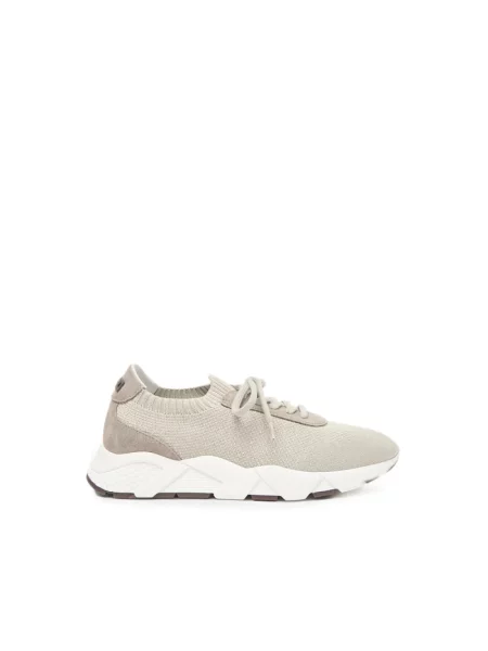 Sneakersy Peserico sznurowane zamszowe beżowe