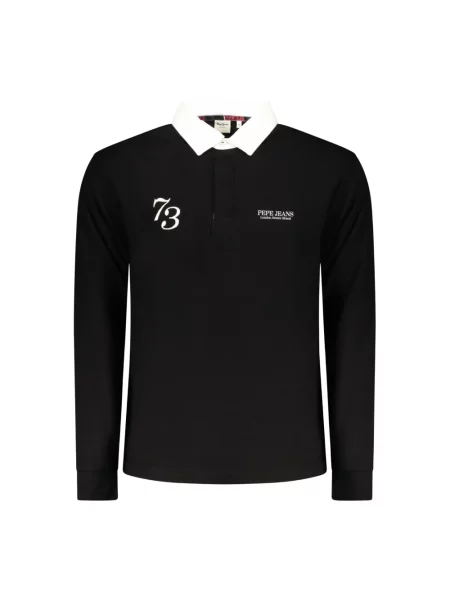 Koszulka polo Pepe Jeans z logo czarna