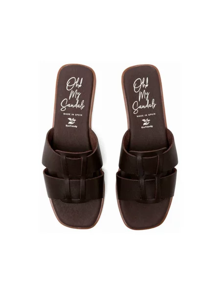 Pantofi Oh My Sandals maro