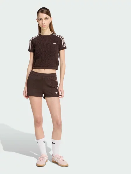 Переработанный футболка Adidas коричневая