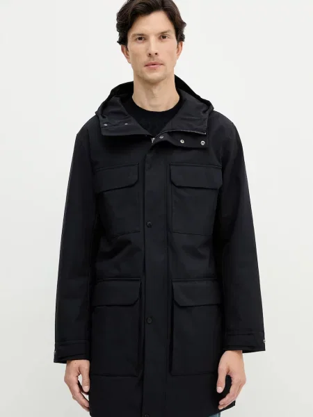 Armani Exchange rövid kabát átmeneti sötétkék