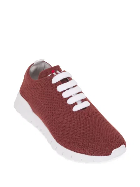Top Kiton cu șireturi tricotate roșu