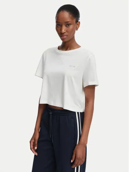 Guess T-Shirt Κρεμ
