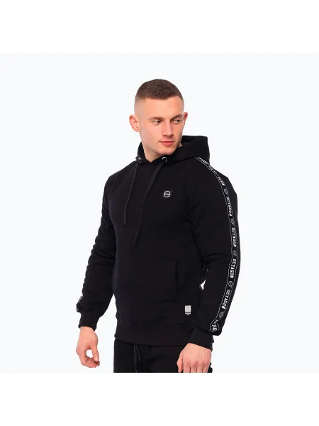 Мъжки суитшърт Octagon Stripe black черно
