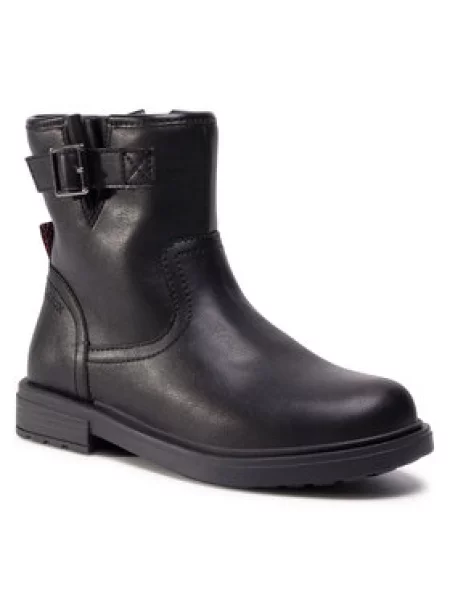 Geox Polokozačky J Eclair G.B S černá