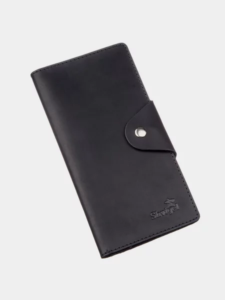 Кожаный кошелек Shvigel черный