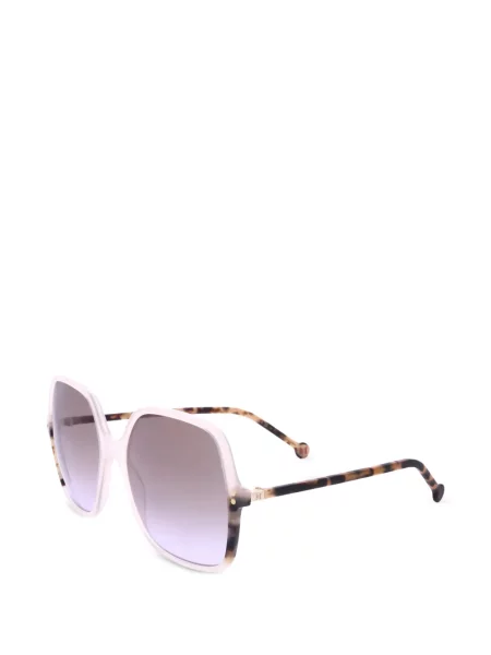 Ochelari de soare Carolina Herrera cu imprimeu geometric alb