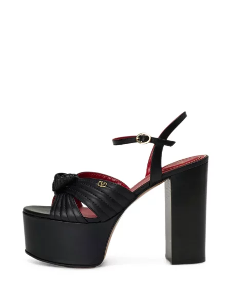 Sandale Valentino Garavani din piele cu platformă negru
