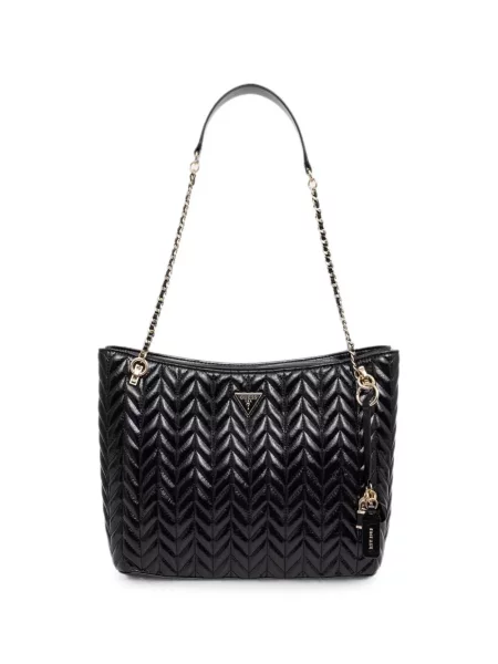 Matlasat colier Guess negru