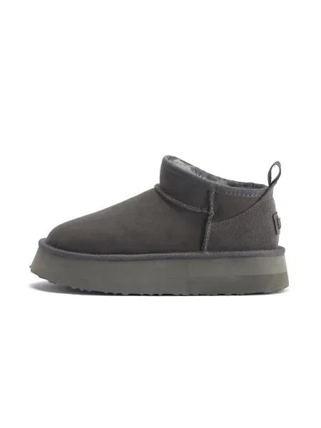 Australia Luxe Collective Kozačky COSY ULTRA SHORT PLATFOAM šedá