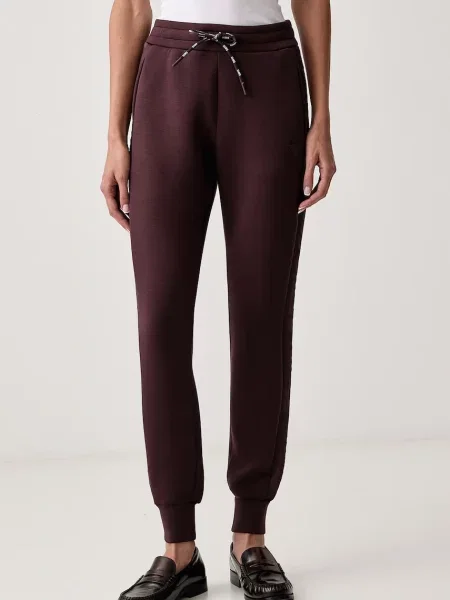 Guess pantaloni de trening pentru femei cu vâscoză ALLIE maro