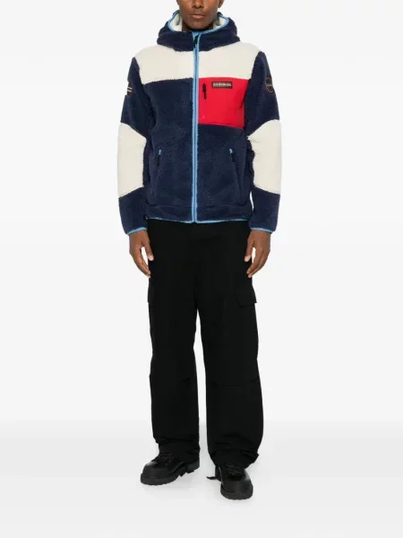 Geacă Napapijri din fleece albastru