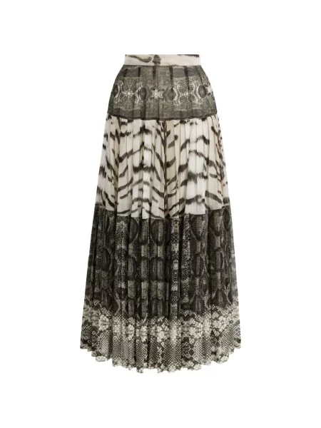 Fustă midi Roberto Cavalli cu imagine