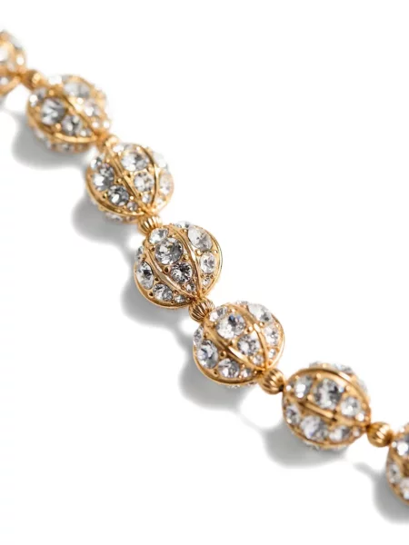 Brăţară Valentino Garavani de cristal auriu