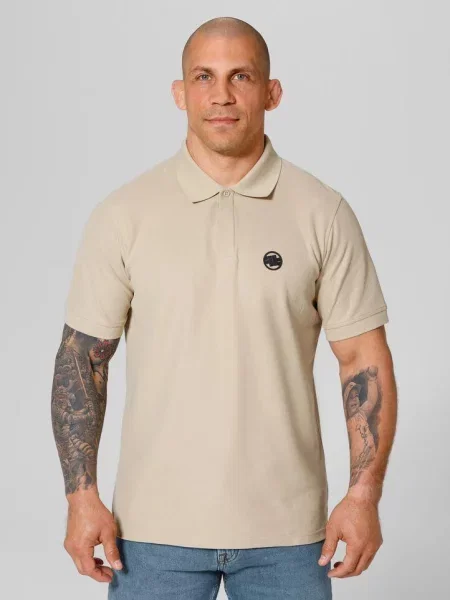 Koszulka Pitbull Polo Pique Rockey beżowa