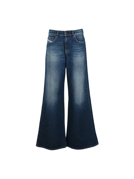 Szerokie jeansy Diesel 1978 niebieskie