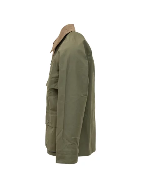 Gulerat geacă Barbour de catifea cord verde