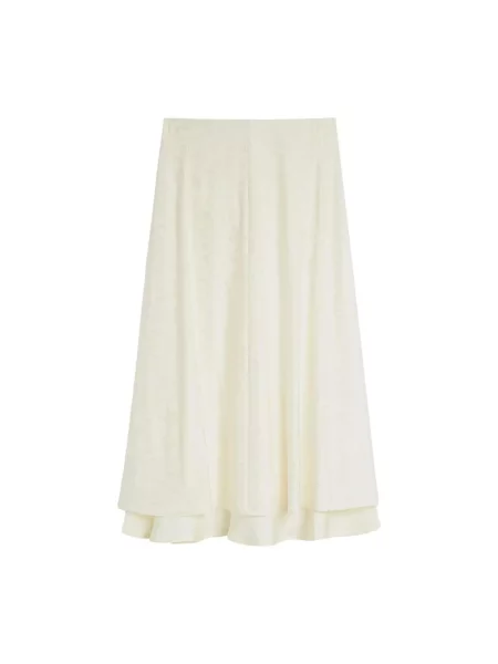 Haftowana spódnica Jil Sander beżowa