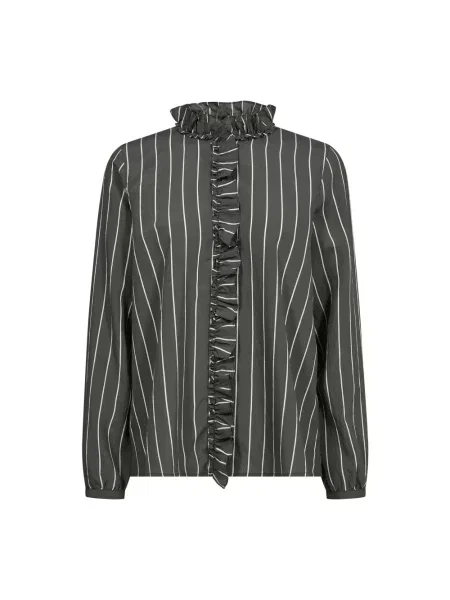 Mos Mosh Koszula Billy Z Falbankami gruen biała