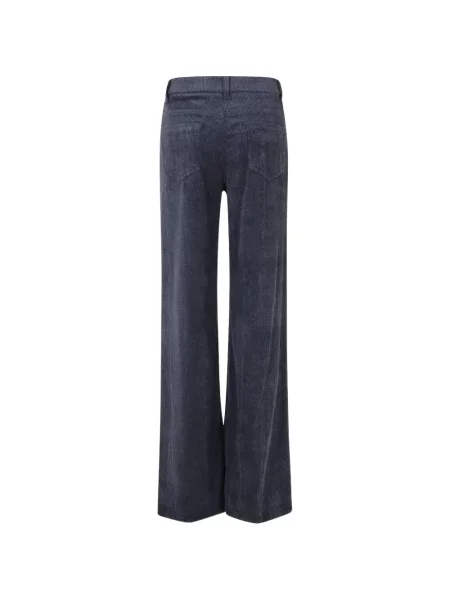 Pantaloni Ermanno Scervino de catifea cord albastru