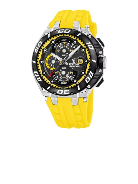 FESTINA Analogové hodinky Chronograph Chrono Bike' žlutá
