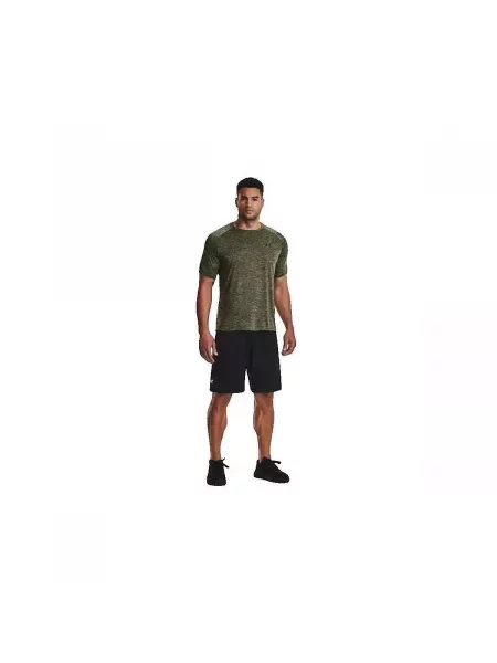 UNDER ARMOUR Tehnička sportska majica Tech zelena melange crna