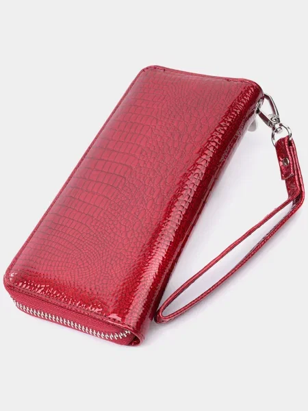 Кожаный кошелек St Leather Accessories красный