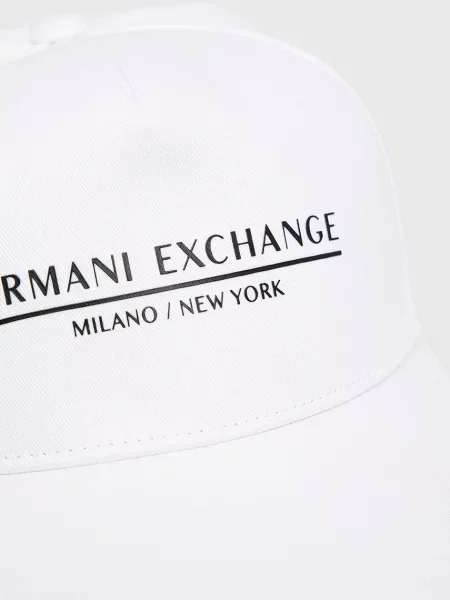 Кепка Armani Exchange з принтом білий
