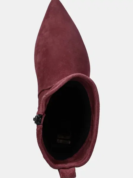 Замшевые ботинки Answear.lab бордовые
