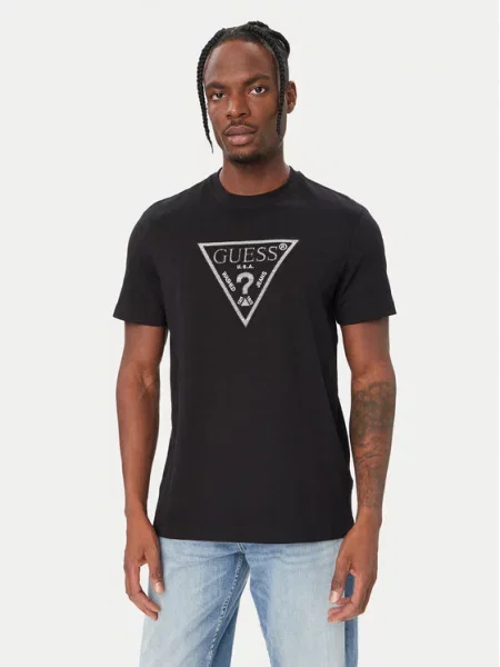 Guess T-shirt Regular Fit crna