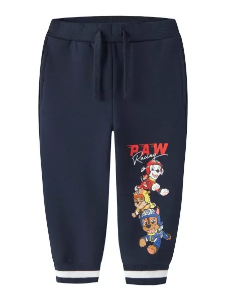 NAME IT Pantaloni NMMOdin Paw bleumarin / maro / roșu alb